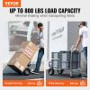 VEVOR Aluminum Hand Truck, 2 in 1, 800 lbs Load Capacity, Heavy Duty Industrial Convertible Folding Hand Truck and Dolly