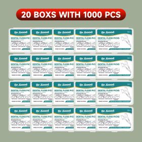 50/150/300/600/1000 PCS dental floss sticks oral care tools (Color: 20boxes with 1000PCS)