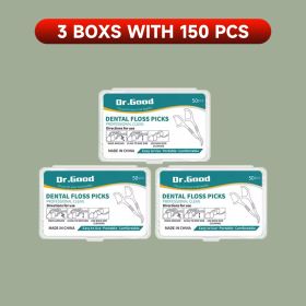 50/150/300/600/1000 PCS dental floss sticks oral care tools (Color: 3 boxes with 150PCS)