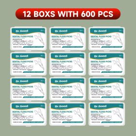 50/150/300/600/1000 PCS dental floss sticks oral care tools (Color: 12 boxes with 600PCS)
