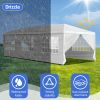 1 Set of 10'x30' Party Tent Canopy for Outdoor Weddings, Heavy-Duty Waterproof Event Shelter with Removable Sidewalls, Ideal for Parties, Booths
